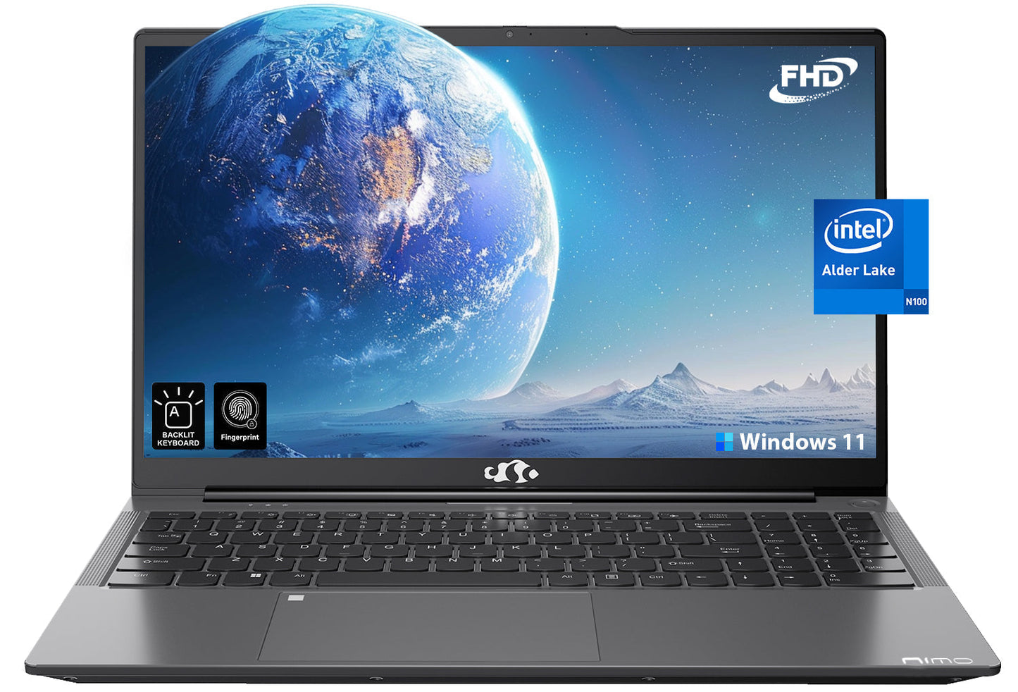 Ghostmanta 15.6" N151 FHD laptop for Home and School-16GB-Gray