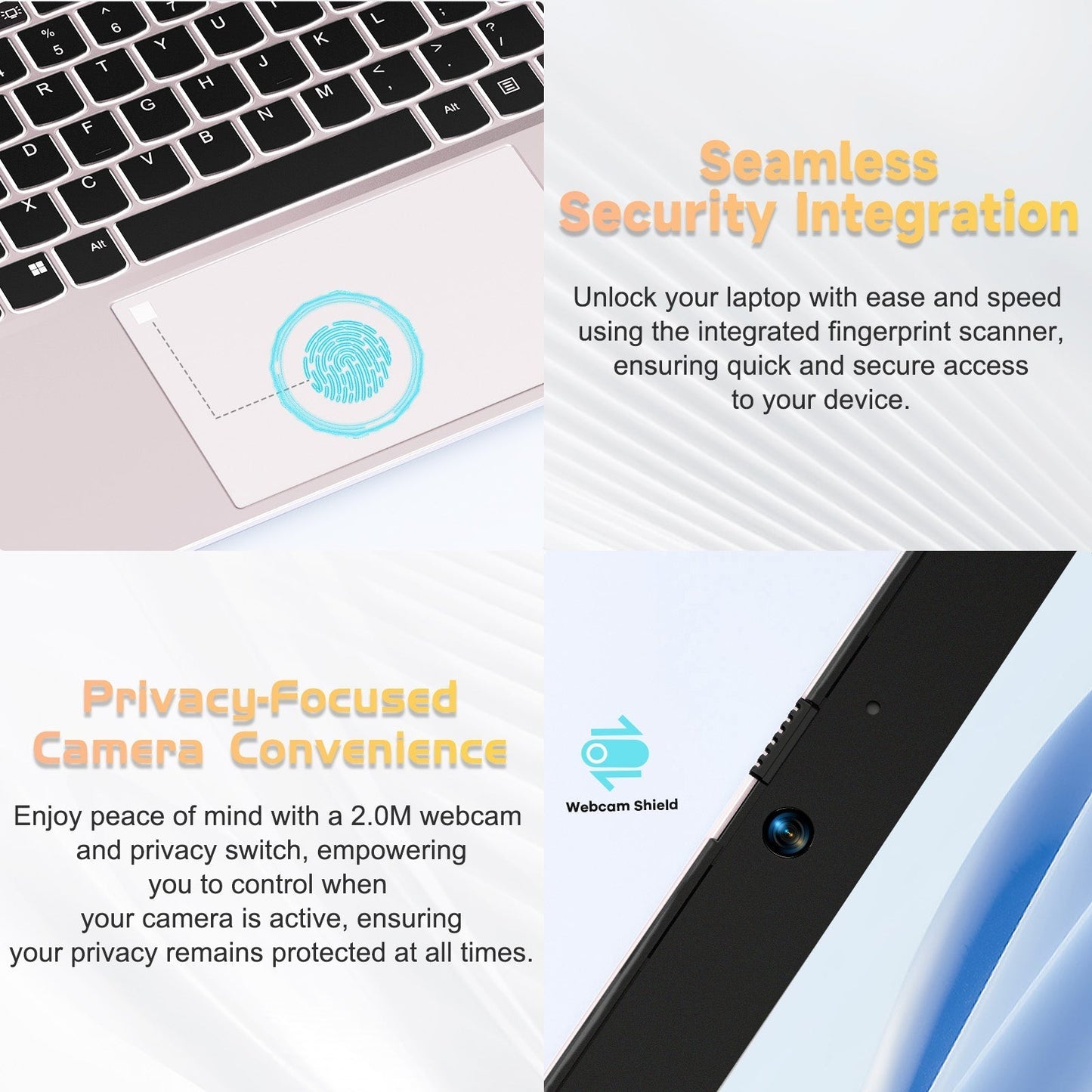 Ghostmanta 15.6 FHD N152 AMD R5 3500U | Fast Charger & Fingerprint Sensor Student Laptop-32GB-Rose Gold