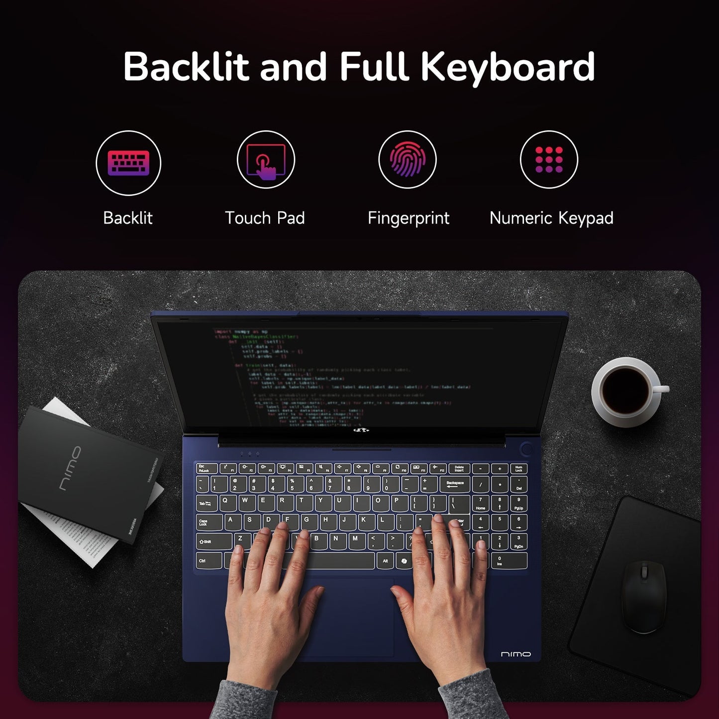 15.6'' R7 6800H FHD Business Gaming Laptop Computer-Blue-32GB-1TB-Windows11 Pro