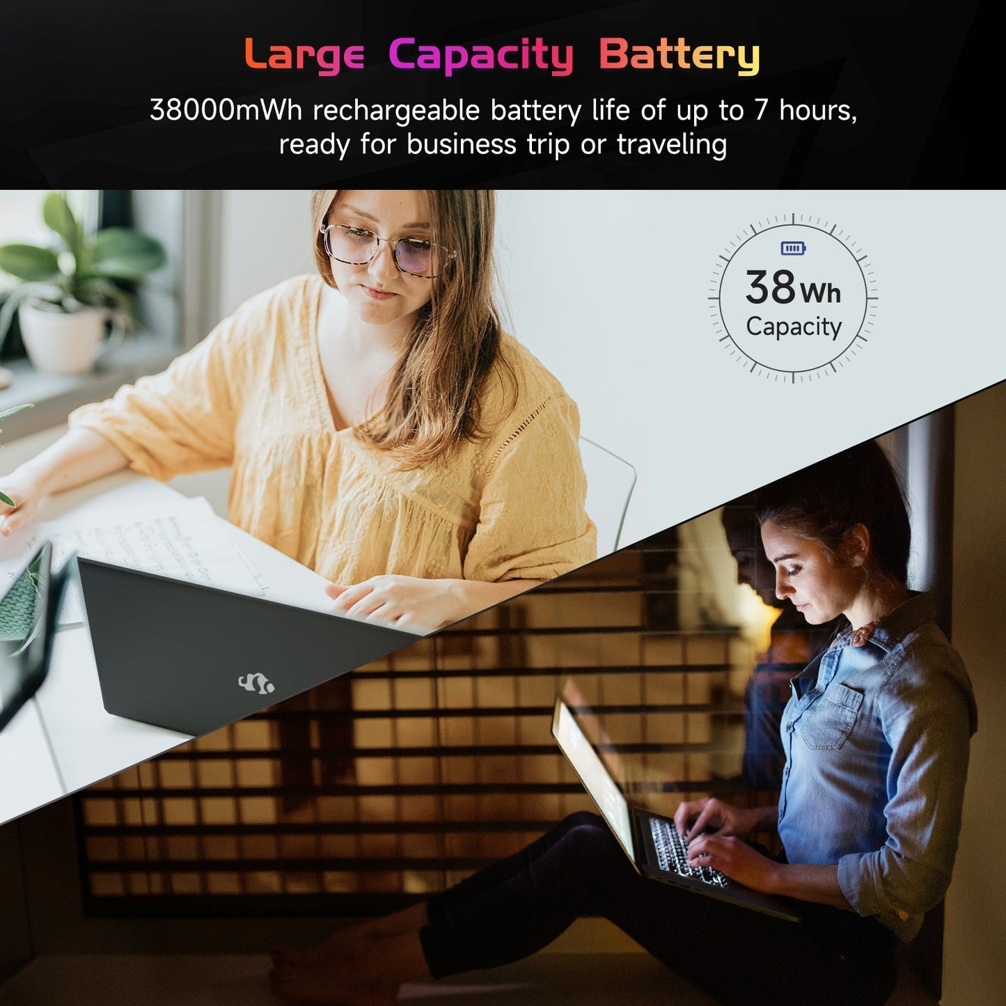 Ghostmanta 15.6" N151 FHD laptop for Home and School-16GB-Gray