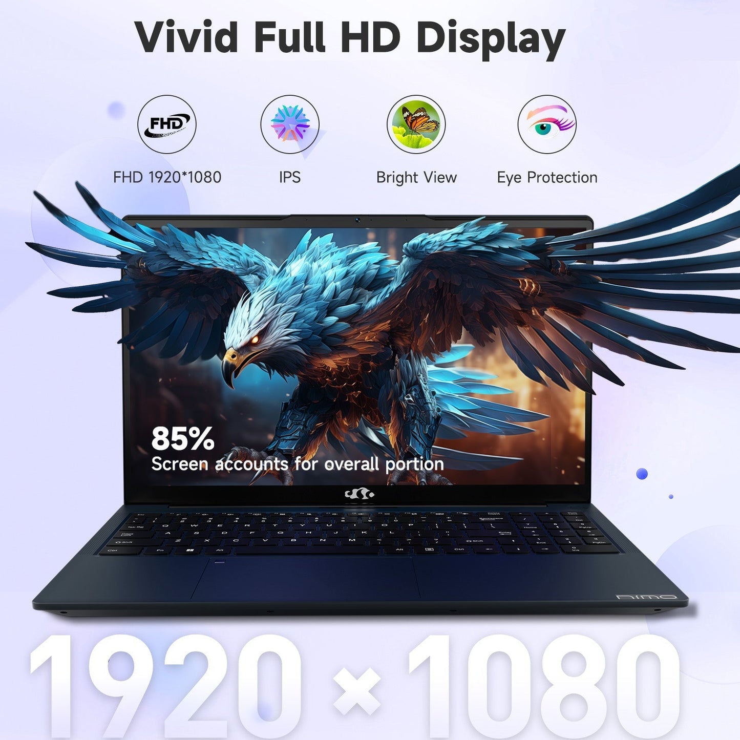 Ghostmanta 15.6 FHD N154 I3-1215U Laptop for Student and Business-32GB-2TB-Blue