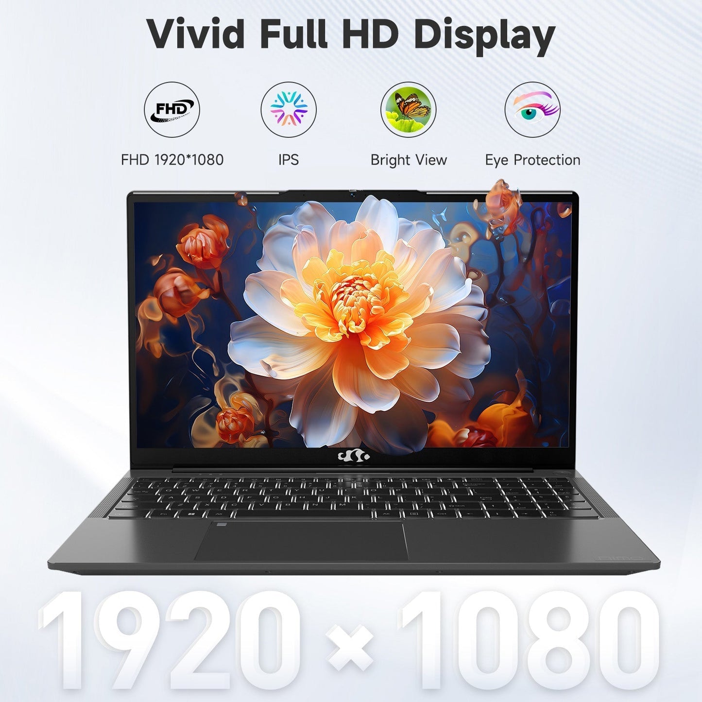 Ghostmanta 15.6 FHD N154 I3-1215U Laptop for Student and Business-32GB-1TB-Gray
