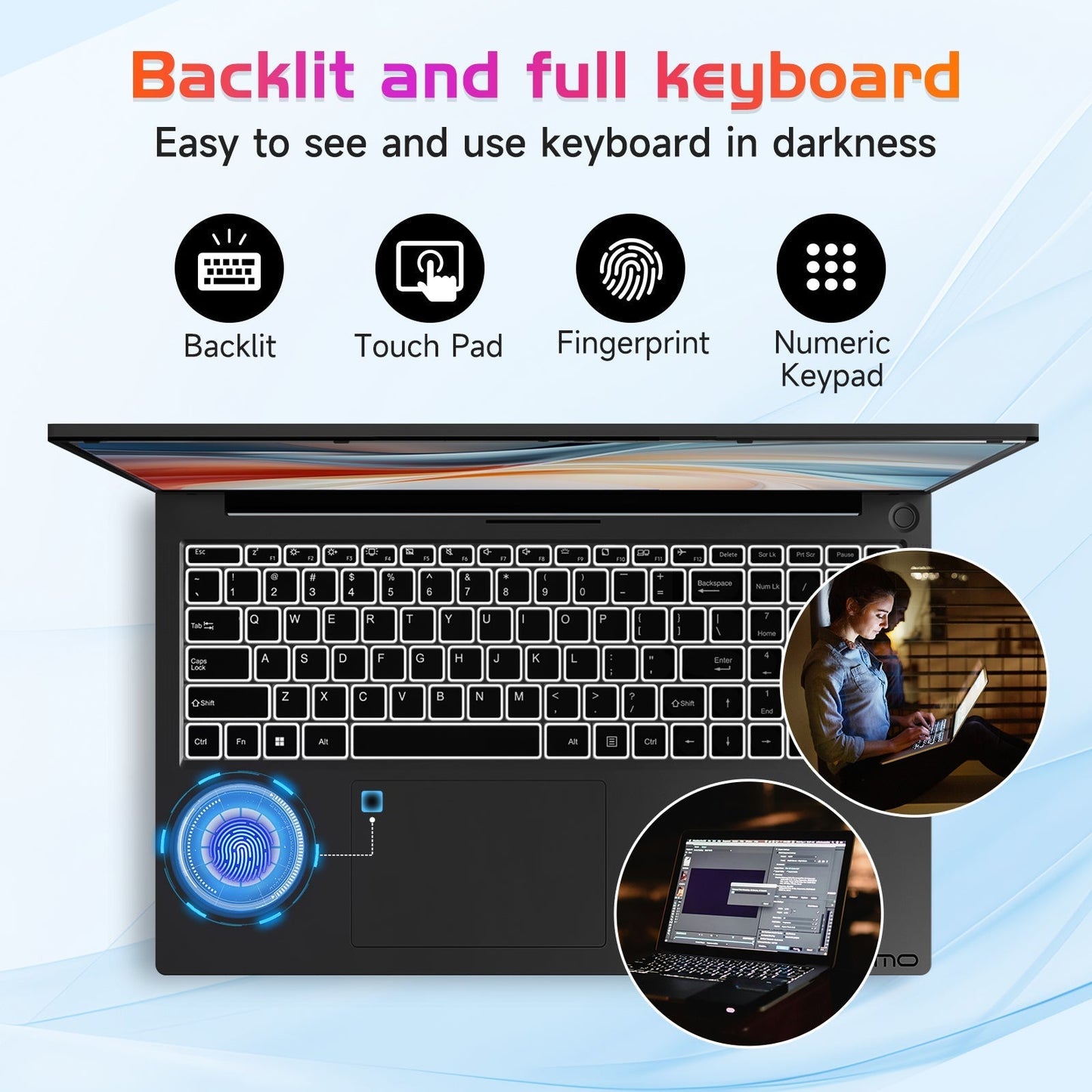 Ghostmanta 17.3 FHD N171 I3-1215U Laptop for Student and Business-32GB-Gray-1TB