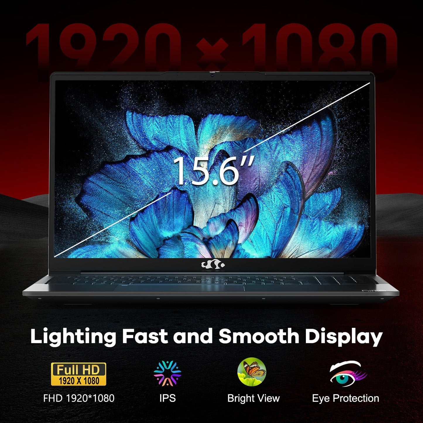 Ghostmanta 15.6 N153 FHD R5 6600H Laptop-Gray-2TB