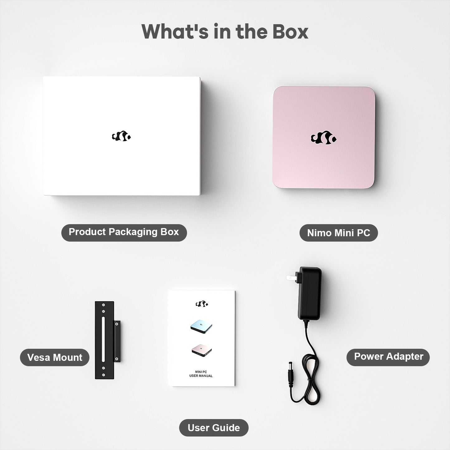 Ghostmanta Minipc DNB1 (In Metal) Intel N100 Processor for Home and School 16GB - 512GB - Pink