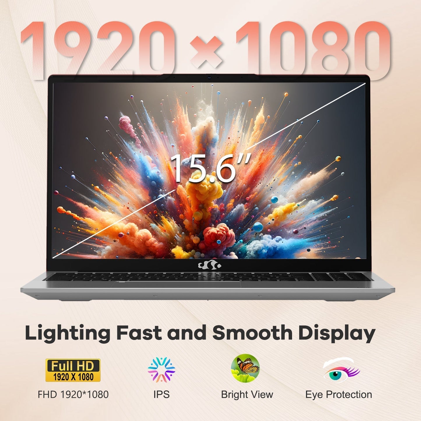 Ghostmanta 15.6 N153 FHD R5 6600H Laptop-Red-1TB