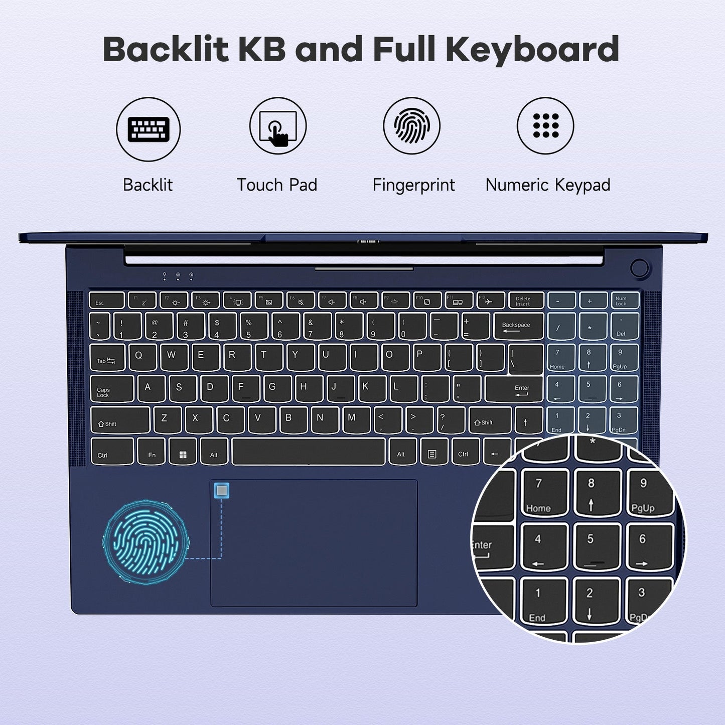 Ghostmanta 15.6 N153 FHD R5 6600H Laptop-Blue-2TB