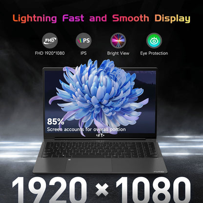 Ghostmanta 15.6" N151 FHD laptop for Home and School-16GB-Gray