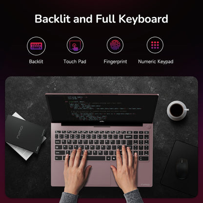 15.6'' R7 6800H FHD Business Gaming Laptop Computer-Rose Gold-32GB-1TB