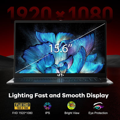 Ghostmanta 15.6 N153 FHD R5 6600H Laptop-Gray-1TB -Windows 11 Pro
